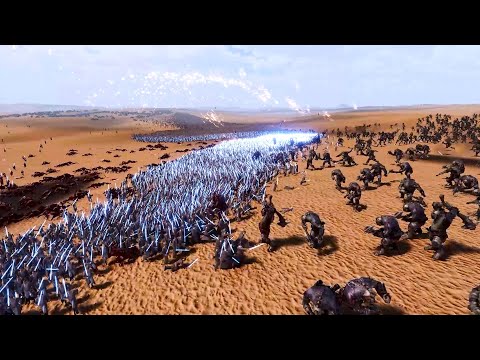 Can Jedi, Artillery Tanks & US Forces Defend Dune from 3 Million Orcs & Rock-Trolls Attack? UEBS2