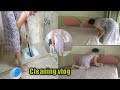 Bedsheet Arranging Toilat Bathroom Cleaning Vlog Indian House Wife Routine
