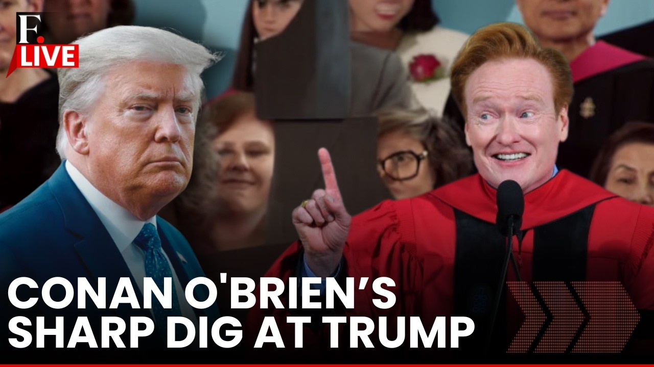 Conan O'Brien LIVE: Comedian O'Brien Claps Back at Trump Administration in Harvard Commencement