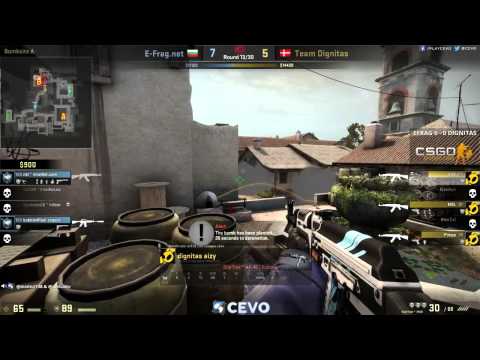 E-Frag.net vs Team Dignitas Game 1 (CEVO-P CS:GO Season 8) - Misled & Metuz