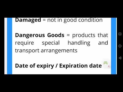 Lesson 7 - Essential Business English Vocabulary for Supply Chain