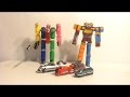 Rolling Review Mini Pla Ressha Gattai Police Fire Shield Ressha