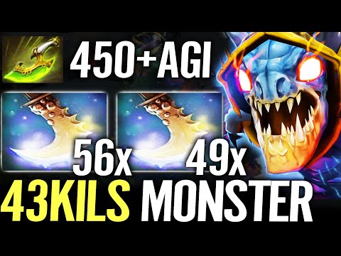 🔥 43KILLS 100% Best SLARK Carry — 450+ AGI Swift Blink + Aghanim Monster Unleashed Dota 2 Pro