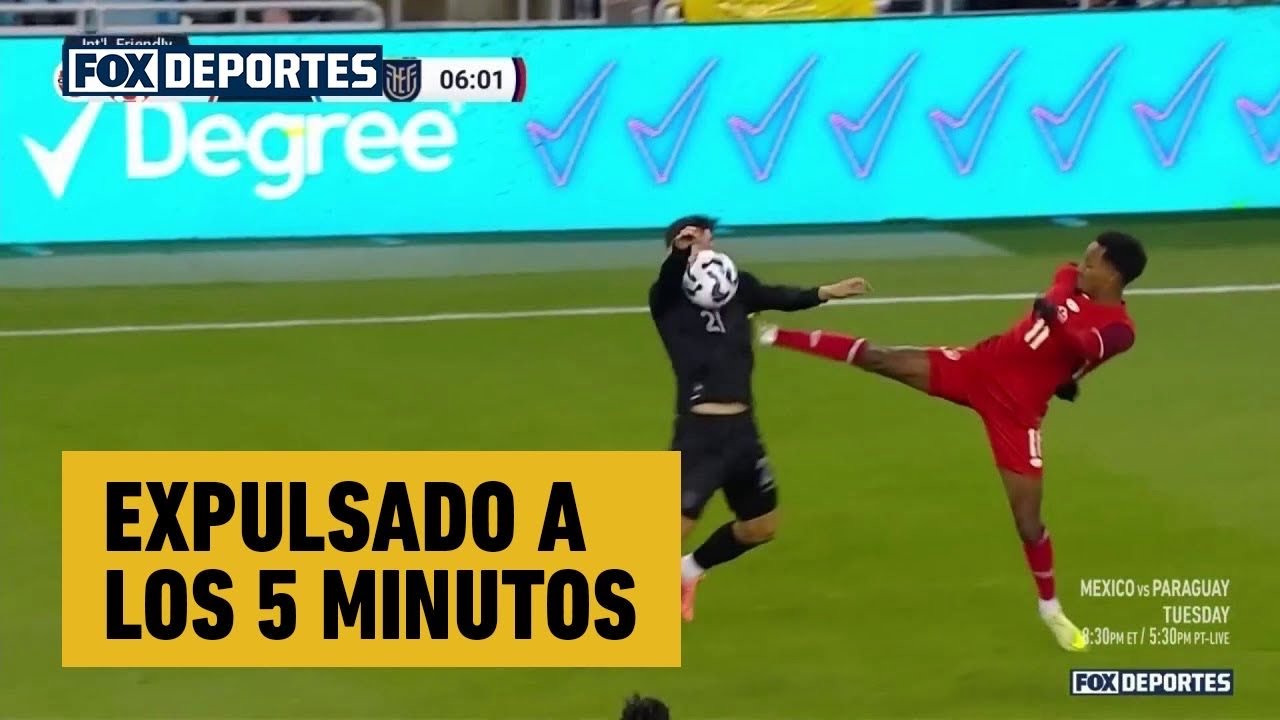 😱🟥 EXPULSADO A LOS 5 MINUTOS Ali Ahmed | Canadá 0-0 Ecuador | Amistoso Internacional 2025