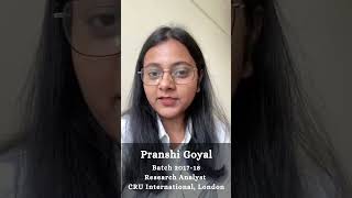 Alumni Speak- Pranshi Goyal