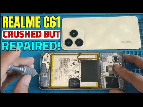 Realme C61 Run Over Accident | Repaired Back to Like New! #realmec61 #androidphone #mobilerepair