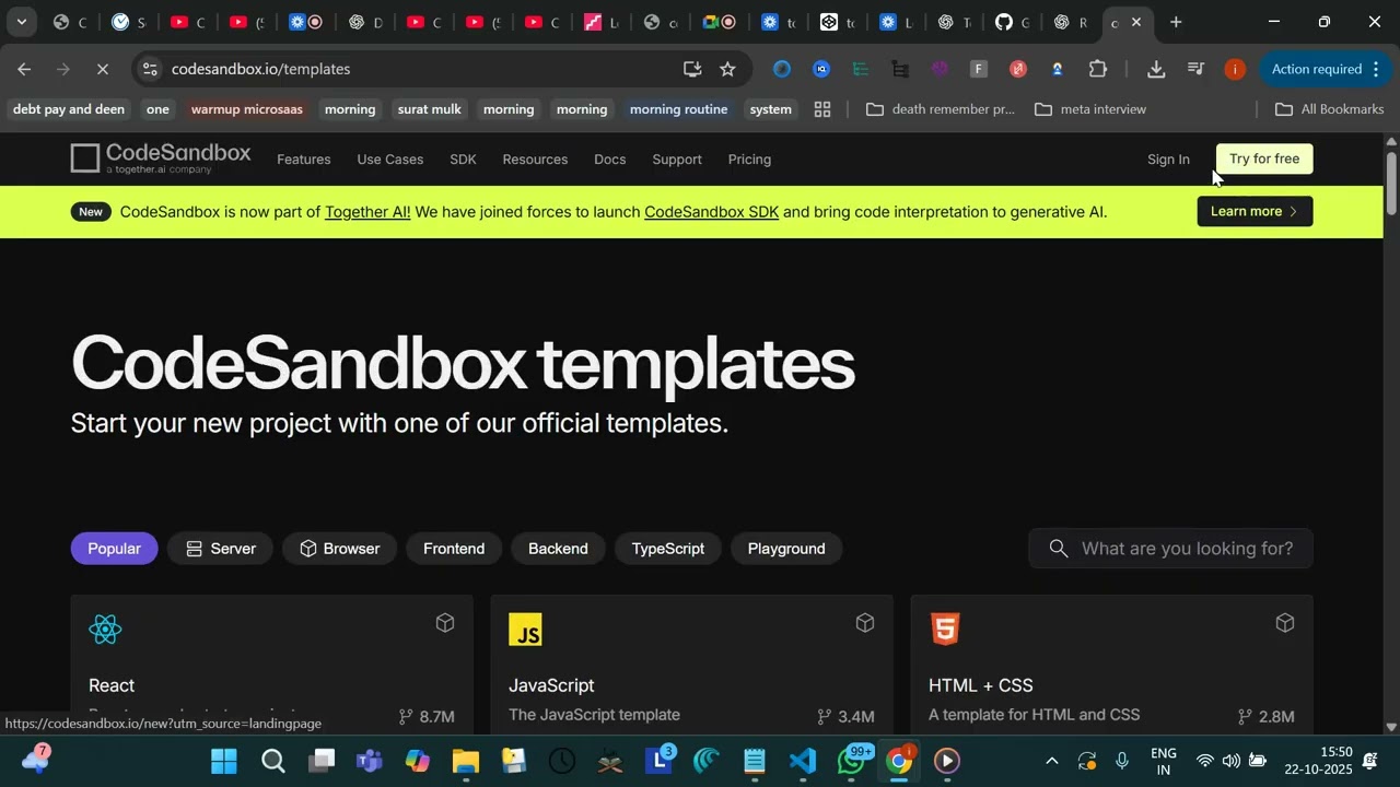 react hello world codesandbox hindi