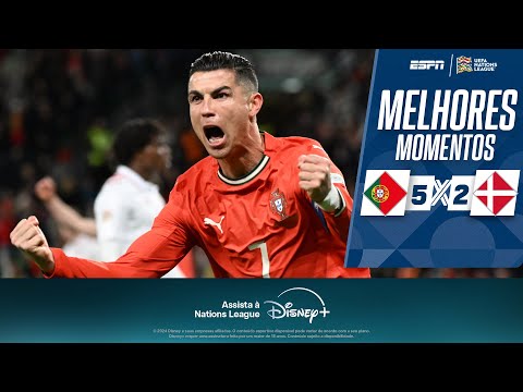 Gols e lances de Portugal x Dinamarca