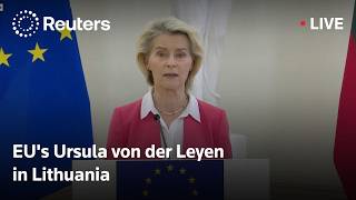 LIVE: EU's von der Leyen in Lithuania to discuss drone incidents in the Baltics