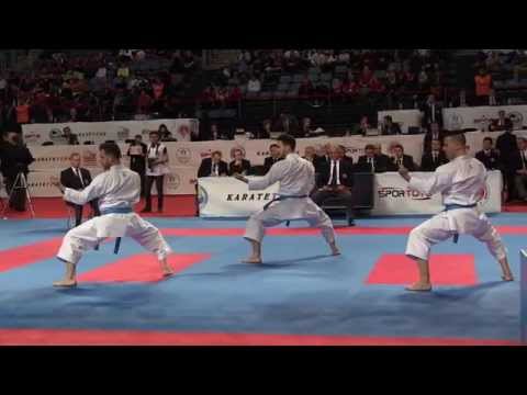 Male Team Kata SPAIN. 2015 European Karate Championships | WORLD KARATE FEDERATION