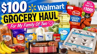 $100 Shopping Budget For My Family Of Two @Walmart 
