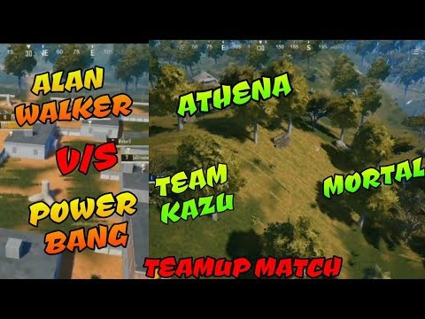 Alan walker vs powerbang, Mortal vs Athena vs Team Kazu final circle PMCO Teamup match highlights
