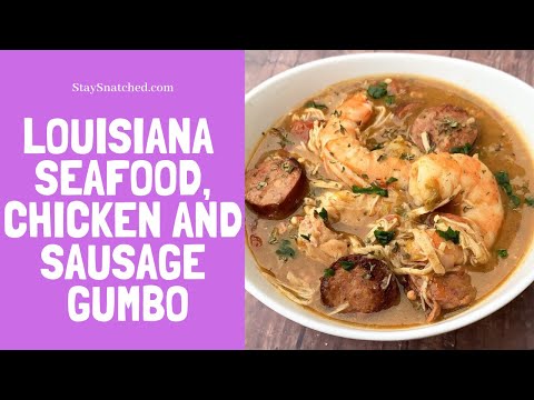 How To Make Instant pot Louisiana Seafood, Chicken, and Sausage Gumbo Recipe Tutorial