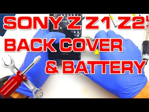 How to Open Sony Xperia Z Z1 Z2 Z3 Back Cover and Replace it | 4K