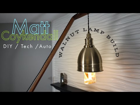 DIY Modern Walnut LED Floor Lamp Build