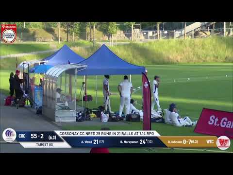 MOM : B. Narayanan - COC vs WTC | Highlights | Dream11 European Cricket Series St Gallen | ECS 2020