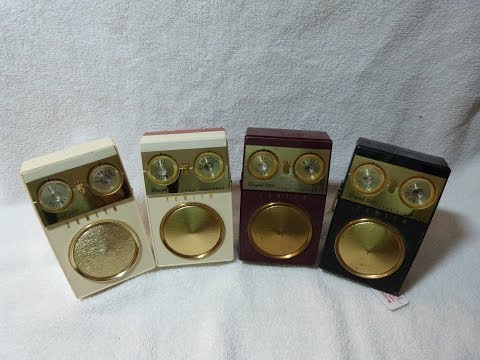 1959 Zenith Royal 500E and 500E-1 transistor radios (made in USA)