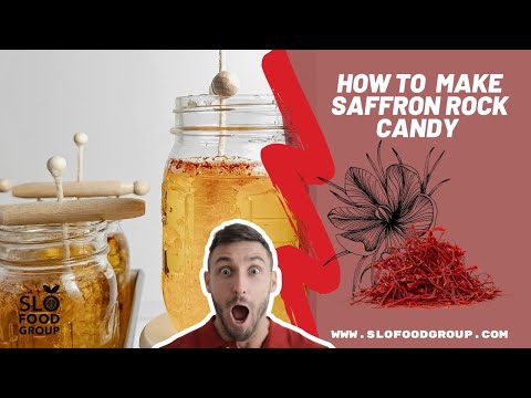 Saffron Rock Candy | How to Make Saffron Rock Candy