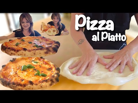 PLATED PIZZA like in a pizzeria with 1000 BUBBLES DOUGH without kneading