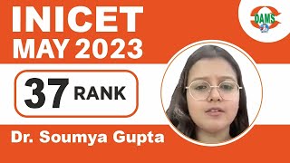 Download Lagu Rank-37 INICET MAY 2023 | Dr. Soumya Gupta | DAMS Proud Student Thumbnail