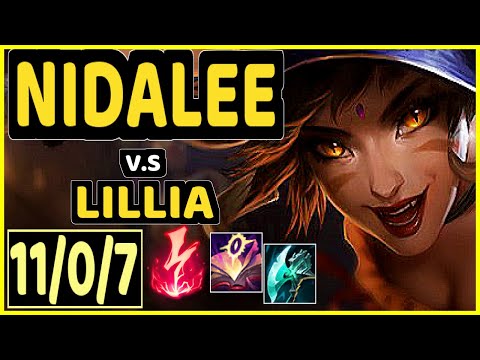 NIDALEE vs LILLIA - 11/0/7 KDA JUNGLE GAMEPLAY - EUW Ranked GRANDMASTER