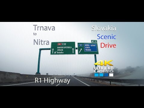 Slovakia Scenic Drive - Trnava Nitra R1 4K UHD