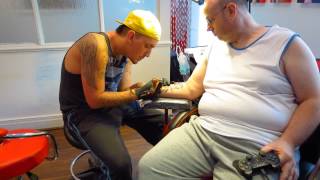 preview picture of video 'Time-Lapse of me getting Tattooed'