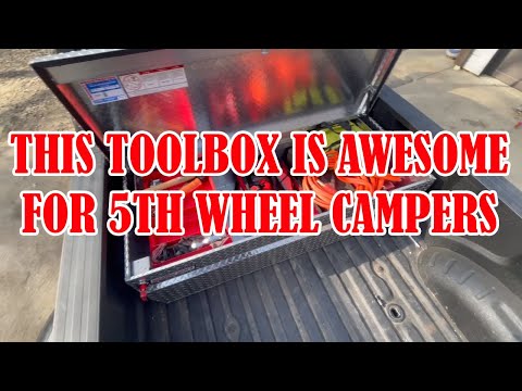 The Best Tool Box for 5th Wheels and Tonneau Covers  Weather Guard Extra Wide Tool Box Installation