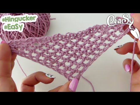 Triangular shawl "Dream Mermaid" knitted with lace pattern