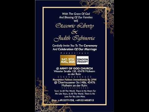 Mr. & Mrs. Prince Otasowie Marriage pt1 