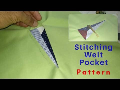 Unique design of Pant Welt Pocket | Different type of pant pocket stitching Video