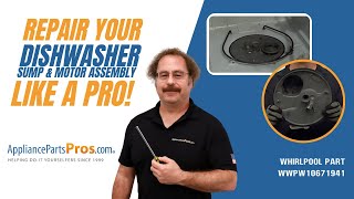 How To Replace Whirlpool/KitchenAid/Maytag Dishwasher Sump And Motor Assembly WPW10671941