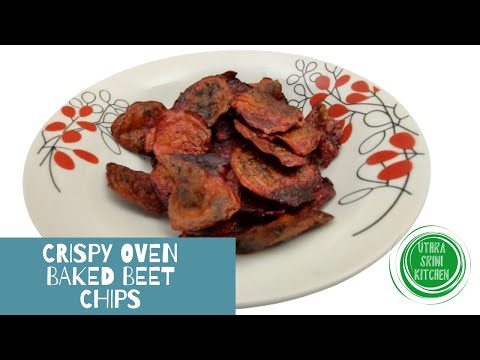 Crispy Oven Baked Beet Chips | How to make Beet Chip | Oven Baked Beet Chips | Healthy Chips recipe