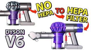 HEPA Filter Conversion Kit for DYSON V6 Cordless Battery Powered Vacuum | Replace Foam Filter