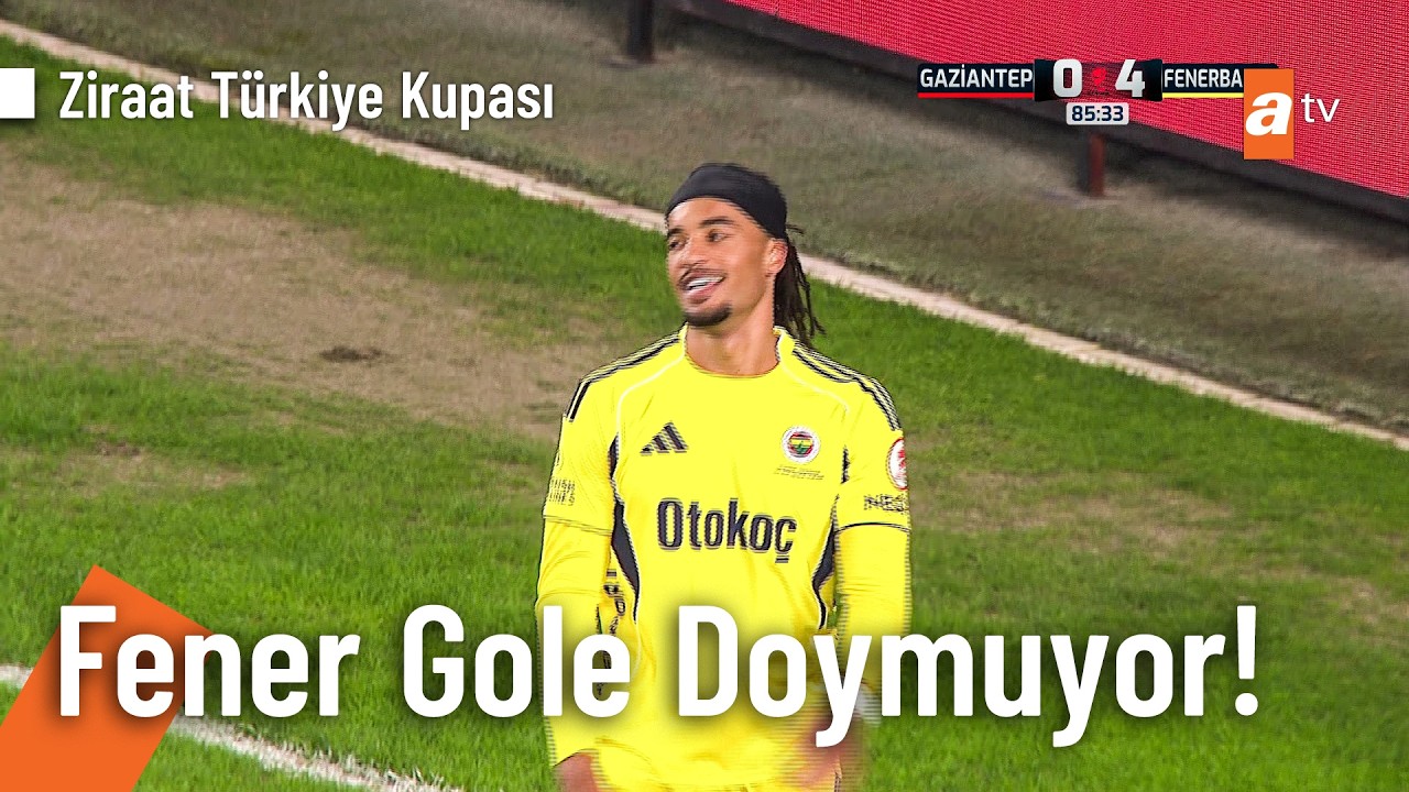 Archie Brown'ın golüyle fark 4'e çıktı! | Gaziantep F.K. 0-4 Fenerbahçe Ziraat Türkiye Kupası