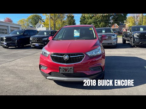 2018 Buick Encore Preferred FWD in Red for sale at Gananoque Chevrolet Buick GMC in Gananoque, ON