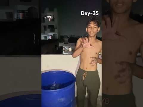 75 hard ice bath challenge day-35🧊❄️ #viral #minivlog #trendingshorts #adventures #icebath #hiphop