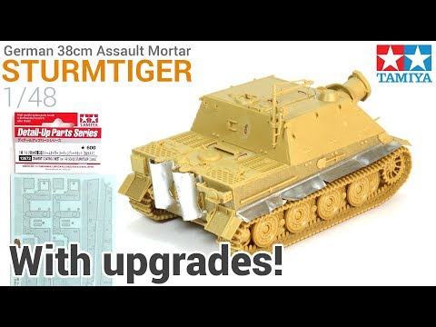 How to build and upgrade Tamiya's 1/48 Sturmtiger! - Scratchbuilt fenders/exhaust covers - Zimmerit