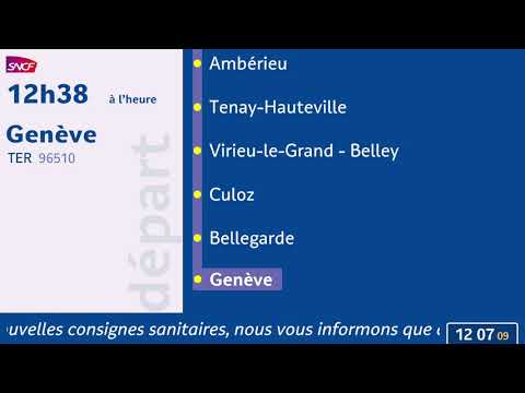 Annonce SNCF - Ter Auvergne Rhône-Alpes Lyon - Genève [HD - animé]