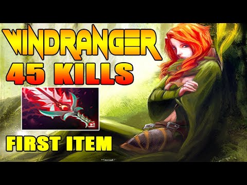 Windranger First Item Bloodthorn 45 Kills Brutal Damage By Goodwin 7.27D Dota 2 Gameplay