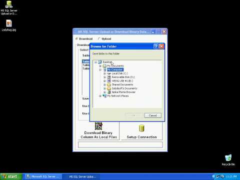 MS SQL Server Upload or Download Binary Data Software