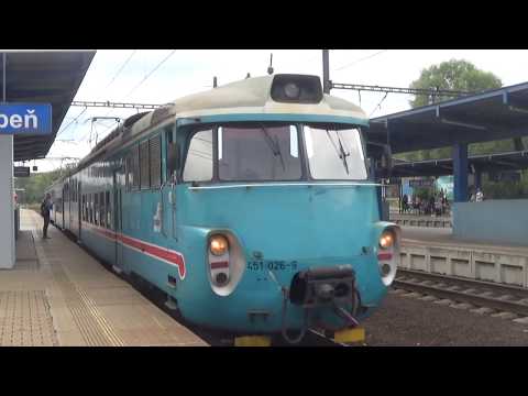 ČD 451 025-1+451 026-9 na posledním výkonu na lince S41 10.8 2018