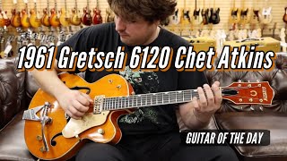 Video thumbnail for 1961 Gretsch 6120 Chet Atkins Single Cut Western Orange | Guitar of the Day by Normans Rare Guitars