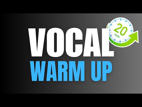 COMPLETE 20 MINUTE Vocal Warm Up for Guys 