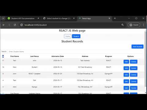 13 React Sorting Students Data Table