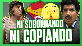 Don Ramón y Doña Florinda van al examen en la escuela