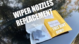 Replacing wiper nozzle 2008 Dodge Nitro