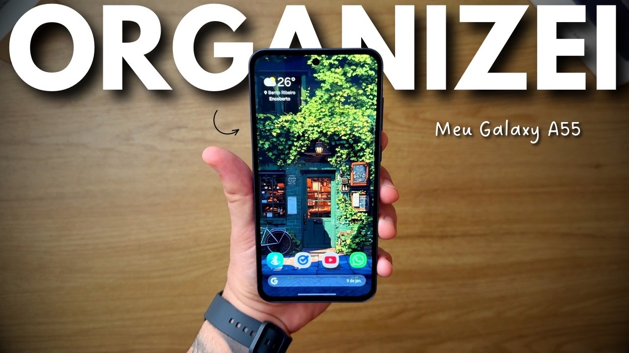 🚨 ORGANIZANDO MEU GALAXY A55 para PRODUTIVIDADE em 2025