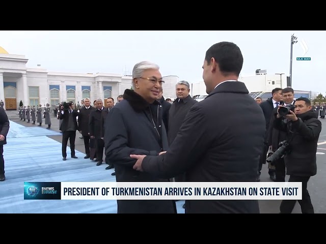 Туркманистон Президенти Қозоғистонга давлат ташрифи билан келди