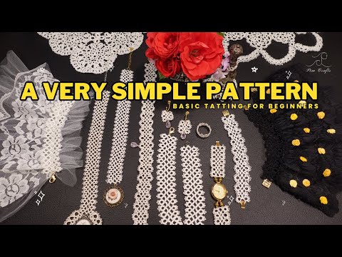 EP 2 (SUB)  A VERY SIMPLE PATTERN | ONE SHUTTLE TATTING FOR BEGINNERS (ENG/THAI)